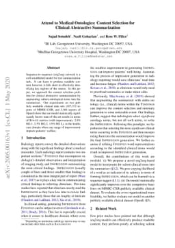 Attend to Medical Ontologies: Content Selection for Clinical Abstractive
  Summarization