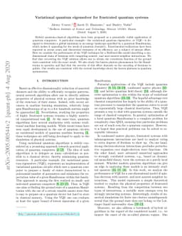 Variational Quantum Eigensolver for Frustrated Quantum Systems