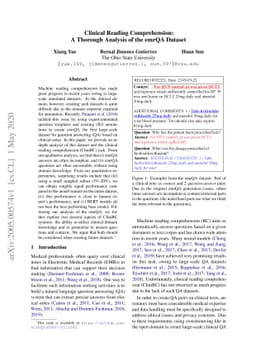 Clinical Reading Comprehension: A Thorough Analysis of the emrQA Dataset