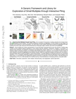 A Generic Framework and Library for Exploration of Small Multiples
  through Interactive Piling