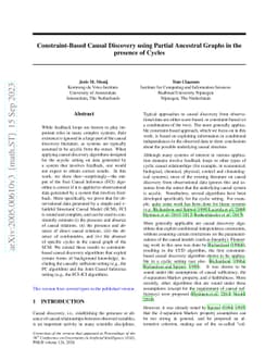 Constraint-Based Causal Discovery using Partial Ancestral Graphs in the
  presence of Cycles