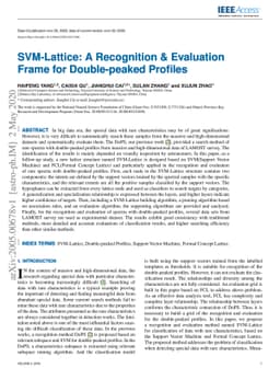 SVM-Lattice: A Recognition & Evaluation Frame for Double-peaked Profiles