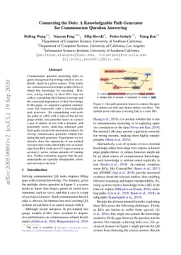 Connecting the Dots: A Knowledgeable Path Generator for Commonsense
  Question Answering