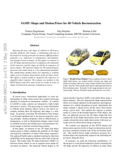 SAMP: Shape and Motion Priors for 4D Vehicle Reconstruction