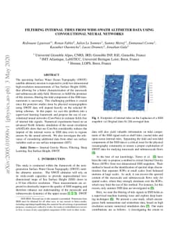 Filtering Internal Tides From Wide-Swath Altimeter Data Using
  Convolutional Neural Networks