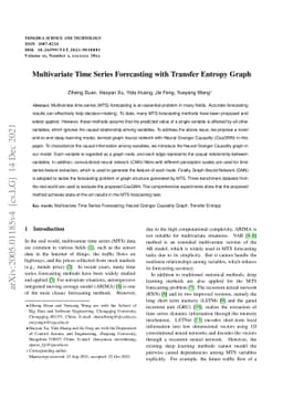 Multivariate Time Series Forecasting with Transfer Entropy Graph