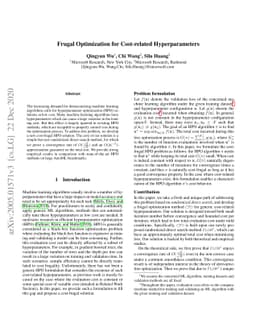 Frugal Optimization for Cost-related Hyperparameters