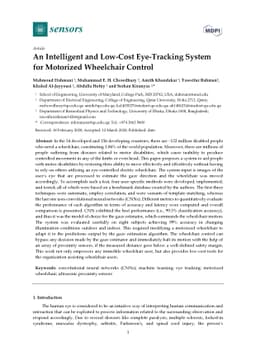 An Intelligent and Low-cost Eye-tracking System for Motorized Wheelchair
  Control