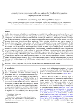 Long short-term memory networks and laglasso for bond yield forecasting:
  Peeping inside the black box