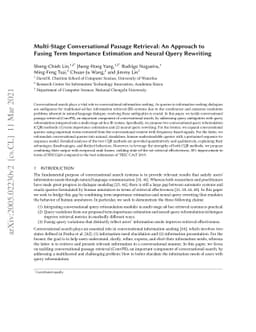 Multi-Stage Conversational Passage Retrieval: An Approach to Fusing Term
  Importance Estimation and Neural Query Rewriting