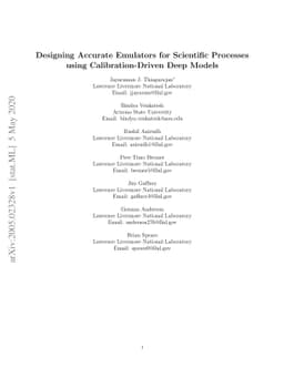 Designing Accurate Emulators for Scientific Processes using
  Calibration-Driven Deep Models