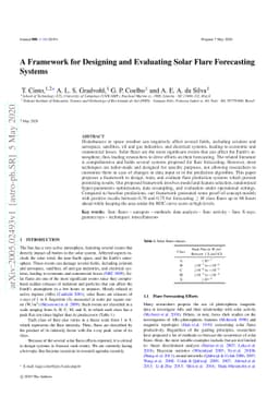 A Framework for Designing and Evaluating Solar Flare Forecasting Systems