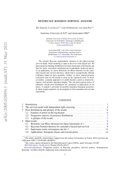 Multiscale Bayesian Survival Analysis
