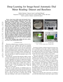 Deep Learning for Image-based Automatic Dial Meter Reading: Dataset and
  Baselines