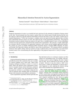 Hierarchical Attention Network for Action Segmentation