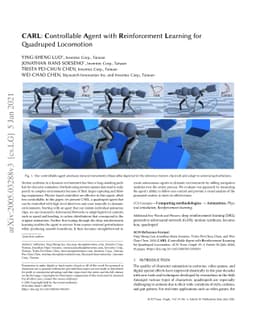 CARL: Controllable Agent with Reinforcement Learning for Quadruped
  Locomotion