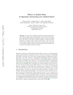 Where is Linked Data in Question Answering over Linked Data?