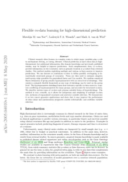 Flexible co-data learning for high-dimensional prediction