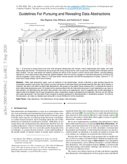 Guidelines For Pursuing and Revealing Data Abstractions