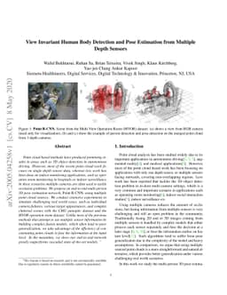 View Invariant Human Body Detection and Pose Estimation from Multiple
  Depth Sensors