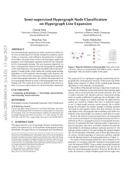 Semi-supervised Hypergraph Node Classification on Hypergraph Line
  Expansion