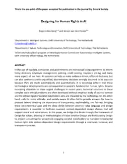 Designing for Human Rights in AI