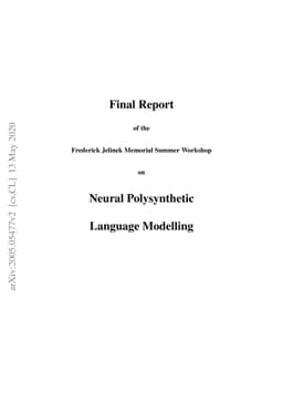 Neural Polysynthetic Language Modelling