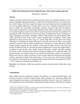 Flight Time Prediction for Fuel Loading Decisions with a Deep Learning
  Approach