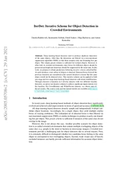 IterDet: Iterative Scheme for Object Detection in Crowded Environments