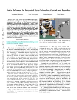 Active Inference for Integrated State-Estimation, Control, and Learning