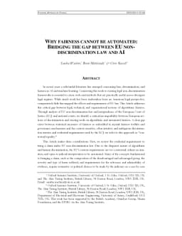Why Fairness Cannot Be Automated: Bridging the Gap Between EU
  Non-Discrimination Law and AI