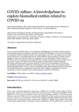 COVID-19Base: A knowledgebase to explore biomedical entities related to
  COVID-19