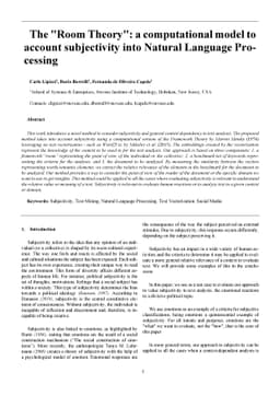 A computational model implementing subjectivity with the 'Room Theory'.
  The case of detecting Emotion from Text
