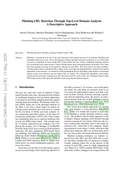 Phishing URL Detection Through Top-level Domain Analysis: A Descriptive
  Approach