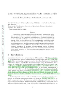 Multi-Node EM Algorithm for Finite Mixture Models