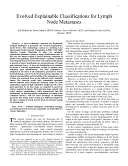 Evolved Explainable Classifications for Lymph Node Metastases