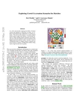 Exploring Crowd Co-creation Scenarios for Sketches