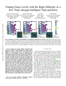 Finding Game Levels with the Right Difficulty in a Few Trials through
  Intelligent Trial-and-Error