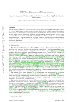BART-based inference for Poisson processes