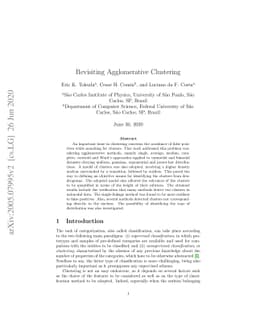 Revisiting Agglomerative Clustering