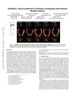 FiberStars: Visual Comparison of Diffusion Tractography Data between
  Multiple Subjects
