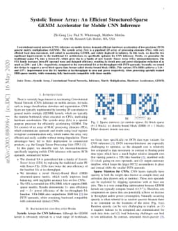 Systolic Tensor Array: An Efficient Structured-Sparse GEMM Accelerator
  for Mobile CNN Inference