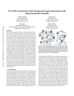 TG-GAN: Continuous-time Temporal Graph Generation with Deep Generative
  Models