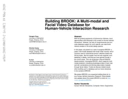 Building BROOK: A Multi-modal and Facial Video Database for
  Human-Vehicle Interaction Research