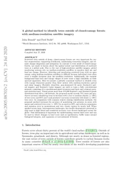A global method to identify trees outside of closed-canopy forests with
  medium-resolution satellite imagery