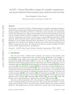 SciANN: A Keras/Tensorflow wrapper for scientific computations and
  physics-informed deep learning using artificial neural networks