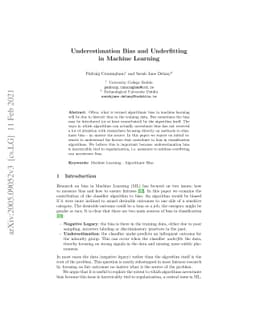 Underestimation Bias and Underfitting in Machine Learning