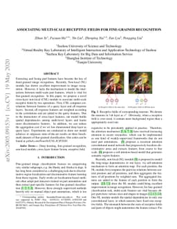 Associating Multi-Scale Receptive Fields for Fine-grained Recognition