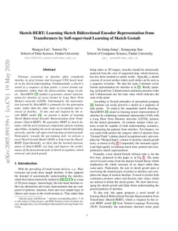 Sketch-BERT: Learning Sketch Bidirectional Encoder Representation from
  Transformers by Self-supervised Learning of Sketch Gestalt