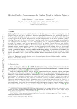 Griefing-Penalty: Countermeasure for Griefing Attack in Lightning
  Network